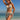 Sexy Print Halter Push Up Bra High Cut Thong Skirt 3 Piece Bikini Set for Women