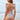 Women's Brazilian Backless Ruffle Strapped Printed Hollow One Piece Swimwear