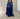 Party Style Shiny A-line Blue Shawl Evening Dress for Special Occasions