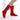 Red Cow Leather Sole Flat Heels Stage Show Jazz Pole Dance Shoes for Women
