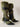 Women's Synthetic Leather Faux Fur Patchwork Pointed Toe Side Zipper Knee-high Boots