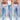 Women's Casual Streetwear High Waist Stretchy Split Flare Denim Jeans Pants