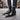 Spring and Autumn Men's Lace-up Rivet Serpentine Pointed High-heels Boots