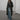 Women's Vegetable Tanned Sheepskin Loose Zipper Locomotive Long Trench Coat