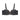Black Half Cup Gathered Bowknot Thin Large Size Push Up Lace Tube Top Minimizer Bra