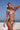 Sexy Solid Contrast Hemline Halter Bra High Cut Thong Skirt 3 Piece Bikini Swimwear Set