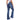 Women's American Street Fashion Slim Fitted Thin Casual Flare Bell Bottom Denim Pants