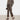 Women's High Waist Slim French Casual Straight Cropped Sheepskin Leather Pants