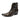 Men's Italian Glossy Solid Color Genuine Leather Lace-up Buckle Ankle Boots