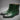 Men's Luxury Green Genuine Leather Crocodile Print Zipper Ankle Boots