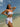 Women's Summer Beach Push Up Bandeau Low Waist Thong Mesh Skirt 3 Piece Swimsuit