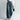 Women's High-Waisted Gold Zipper Wide-Leg Straight Slanted Pocket Denim Pants