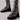 Women's Retro Rivet Open Round Toe Mid-calf Back Zipper Gladiator Sandals