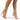 Summer Party Style Gold Chain Ankle Strap Peep Toe Pumps for Women