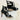 Retro Patchwork Round Toe Colorful Cross Straps High Heels Gladiator Sandals