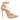 Women's Leather Carved Flowers High Heels Lace-up Pointed Toe Pumps