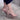 Women's Pointed Toe Ankle Straps Clear High Square Heel Platform Sandals