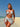 Women's Printed Tied Halter High Cut 3 Piece Bikini Set Beach Bathing Suit