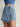 European Streetwear Style Women's Denim High Waist A-Line Mini Skort