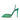 Women's Green Crystal Mesh Peep Toe Shallow Pointed Thin High Heeled Stilettos Pumps