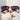 Vintage Beach Fashion Metal Half Square Gradient Outdoor Sunglasses for Women