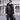 Men's Cow Leather 90% White Duck Down Hooded Fur Collar Long Winter Coat