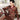 Spring Autumn Maroon Printed Thin Polyester Ice Silk Long-sleeved Pajama Set for Men