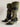 Women's Synthetic Leather Faux Fur Patchwork Pointed Toe Side Zipper Knee-high Boots