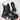 Men's Winter Warm Leather Thick Bottom Lace-Up Non Slip Motorcycle Boots