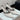 Women's White Black 9cm Heels Pointed Toe Slingback Leather Runway Pumps