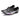 Men's Black White Leather Business Casual Metal Pointed Toe Rivet Loafers Shoes