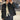 Women's Autumn Sheepskin Pleated O-Neck Single Breasted Loose Jacket