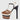 Sexy Brown Multicolor Club Party Style High Heels Platform Pumps for Women