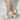 Women's Knee-high Leather Patchwork Peep Toe Metal Heel Summer Boots Sandals