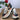 Multicolor Abstract Patchwork Pattern Ostrich Skin Casual Sneakers for Men