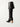 Retro Bohemian Square Toe Turned-over-Edges Wooden Heels Slip-on Boots