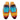 Men's Mixed Color Slip On Wingtip Causal Genuine Leather Half Shoes