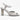Women's Summer Fashion Round Toe Genuine Leather Rhinestone High Heels Pumps