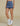Women's Streetwear High Waist Asymmetrical Wrap Overlay Short Denim Skirt