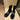 Women's Retro Chunky Heel Side Zipper Round Toe Thick Sole Pony Hair Chelsea Boots