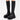 Women's Round Toe Side Zipper Super High Heel Wedges Short Boots