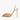 Women's Apricot Crystal Mesh Peep Toe Shallow Pointed Thin High Heeled Stilettos Pumps