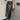 Women's Korean Genuine Leather High Waist A-line Front Slit Maxi Skirt