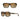 Luxury Fashion Acetate Square Rectangular Polarized UV400 Sunglasses for Women