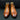 Men's Classic Luxury Cow Leather Slip-on Buckle Strap Wing Tip Ankle Boots