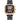 Men's Fashion Luxury Chronograph Luminous Waterproof Square Dial Leather Quartz Watch