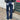 Women's American Retro Aesthetic Star Print Loose Straight Tube Low Waist Jeans