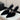 Women's 9cm High Heels Pointed Toe Beaded Suede Leather Black Pumps
