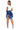 Women's Fringe Mid Waist Streetwear Casual Fashion Blue Denim Shorts