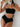 Women's Metal Buckle One Shoulder Push Up Cross High Waist Two Piece Bikini Set